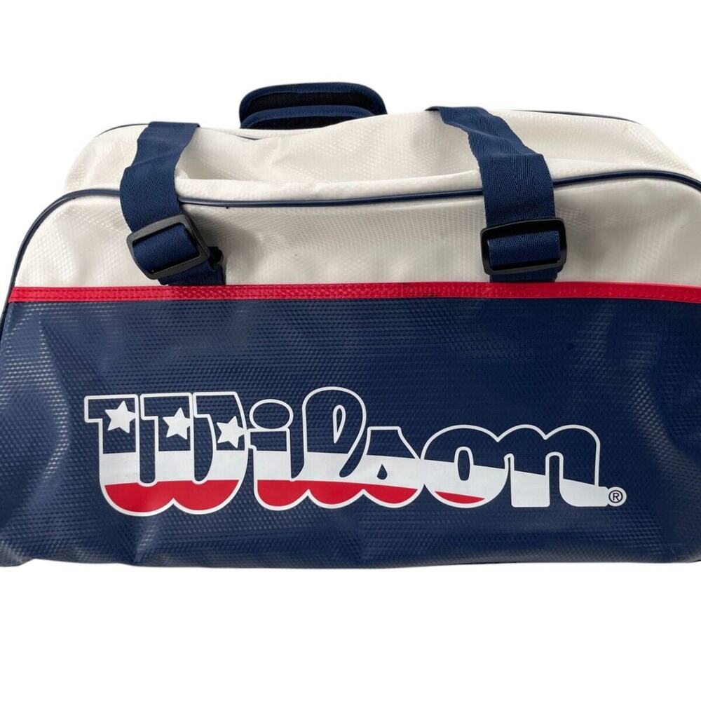 Wilson USA Official ITA Tennis Duffel Bag Colors Red White and Blue